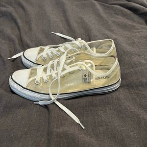 Clear Converse sneakers